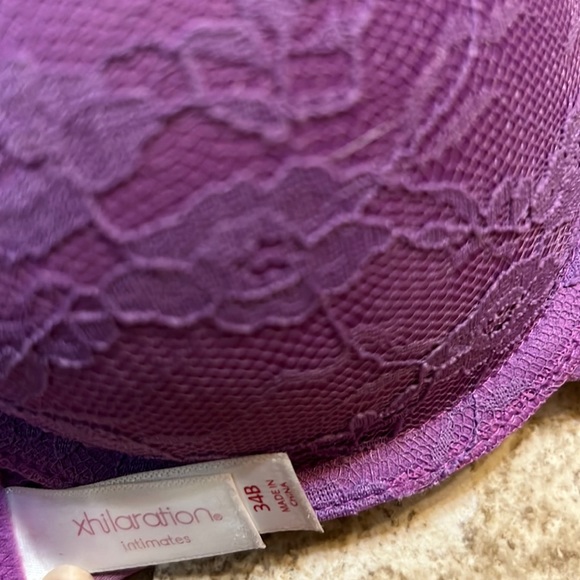 Xhileration intimates brand, purple racer back bra, super comfy. Size 34B - Picture 1 of 3